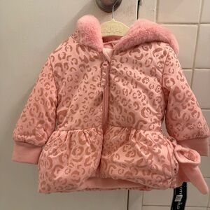 Rothschild Toddler Puffer in Pink Leopard